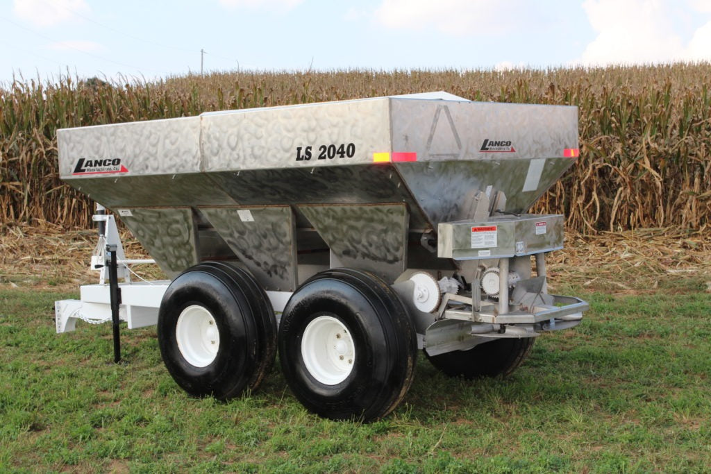 LANCO SPREADERS FERTILIZER SPREADERS LS-1750 & 2040 MODEL | 10,000-16,000 LBS. PAYLOAD CAPACITY | FOR TRACTORS