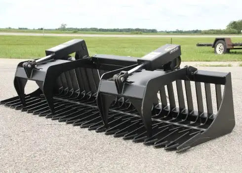 ERSKINE SEKELETON GRAPPLE ROCK BUCKET | 60", 72" & 84" MODEL | WITH FLAT FACED COUPLERS | FOR SKID STEER