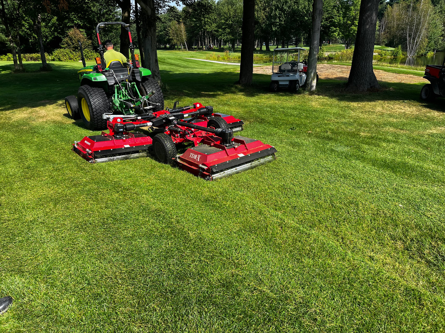 Progressive Turf Equipment Inc. Tri-Deck Roller Finishing Mower | Model TDR-X | Cutting Width 10' 6" | 35–45 HP | For Tractors