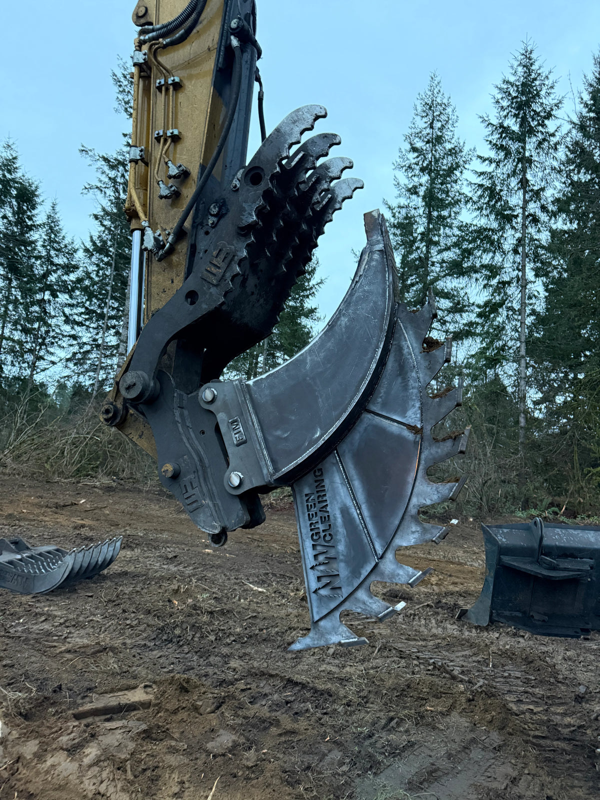 Fox Island Metalworks Stump Reaper | Stump Splitter | 15–25 Ton | For Excavator