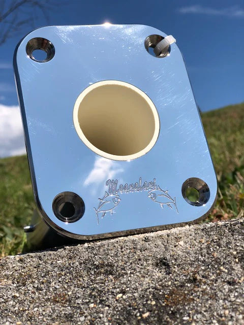 LT Marine Custom Engraving Rod Holder | Precision Laser Engraved | Premium Marine-Grade Stainless Steel | For Boats, Yachts & Fishing Gear