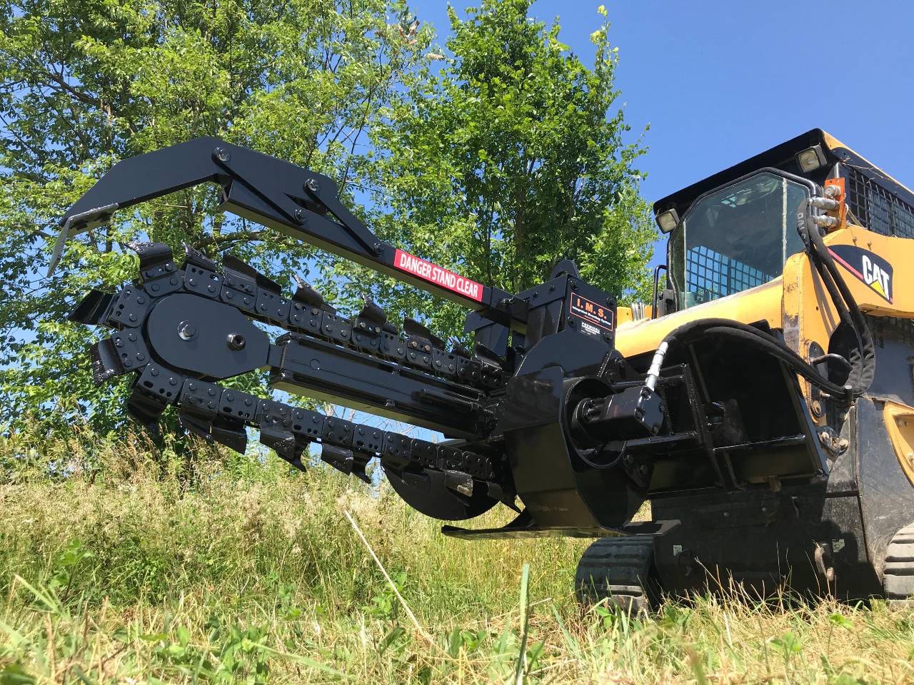 Premier Duo-Tach® Trencher Attachment | T100-I & T125-I Models | Chain Widths 4”, 6”, 8”, 10”, & 12” | For Skid Steer Loaders & Mini Skid Steers