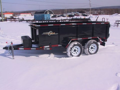 Machinerie AM Inc | AM Series of Road Dump Trailer | 2 Axles of 1,500 lbs To 15,000 lbs Double Tires | GVWR  2850 lbs To 30000 lbs