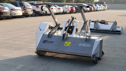 Farmer Helper | Forestry Mulcher | Model FH-FFM140 | Cutting Width 55" | Horsepower 70 To 110 HP | Hammer Teeth | Category II 3-Point Hitch | For Tractors