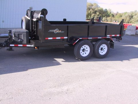 Machinerie AM Inc | AM Series of Road Dump Trailer | 2 Axles of 1,500 lbs To 15,000 lbs Double Tires | GVWR  2850 lbs To 30000 lbs