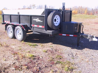 Machinerie AM Inc | AM Series of Road Dump Trailer | 2 Axles of 1,500 lbs To 15,000 lbs Double Tires | GVWR  2850 lbs To 30000 lbs