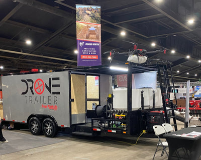 Top Notch Trailers Agricultural Drone Support Trailer | Model DT1 | Mix & Fill Tank 100 Gallon | High‑Flow Pump 19 GPM