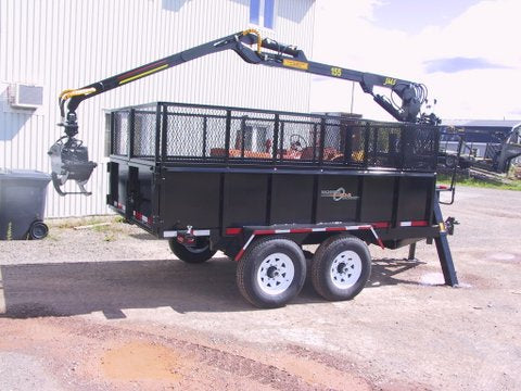 Machinerie AM Inc | AM Series of Road Dump Trailer | 2 Axles of 1,500 lbs To 15,000 lbs Double Tires | GVWR  2850 lbs To 30000 lbs