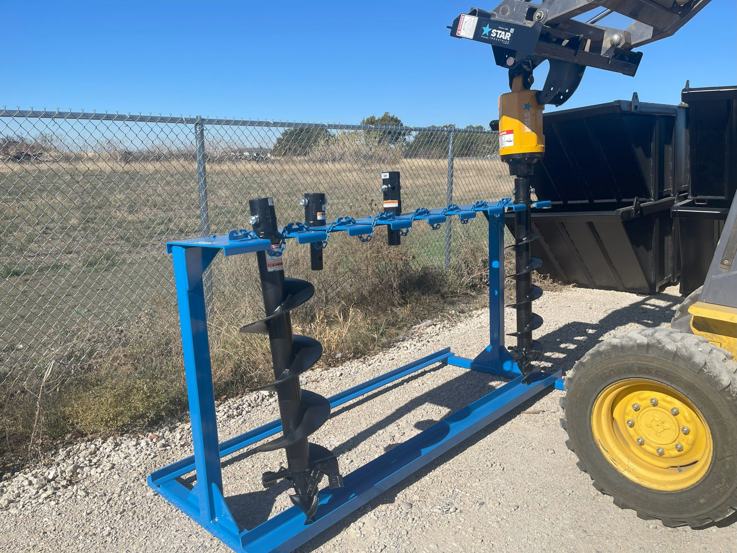 Star Industries Auger Pallets/Rack | 42" & 48" Tall | 35 GPM | For Skid Steers