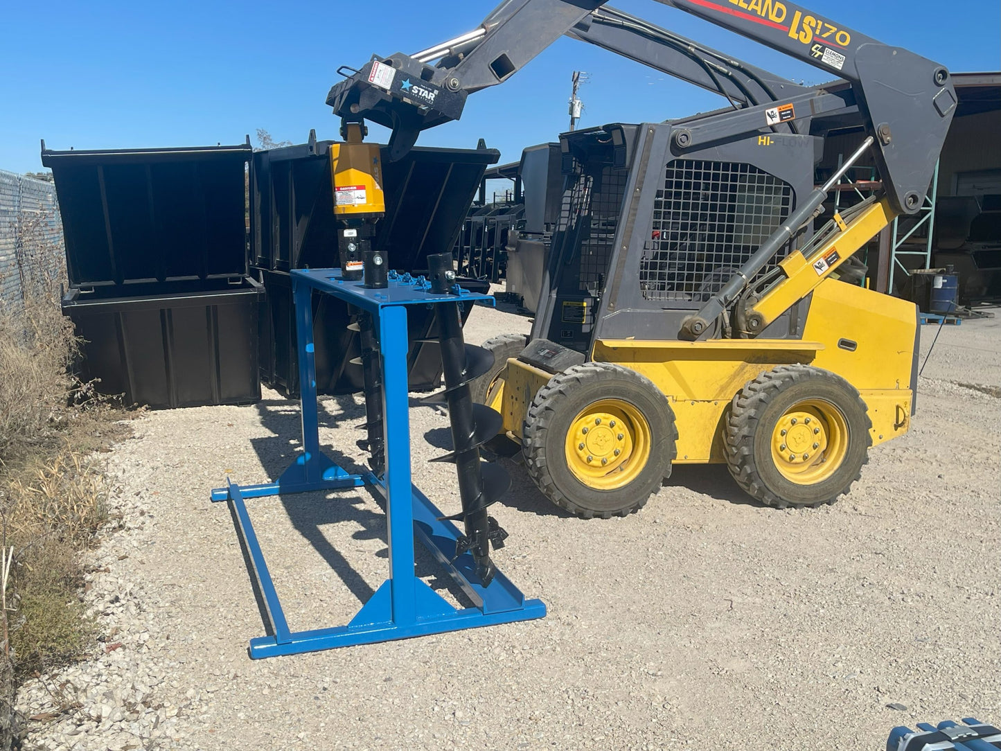 Star Industries Auger Pallets/Rack | 42" & 48" Tall | 35 GPM | For Skid Steers