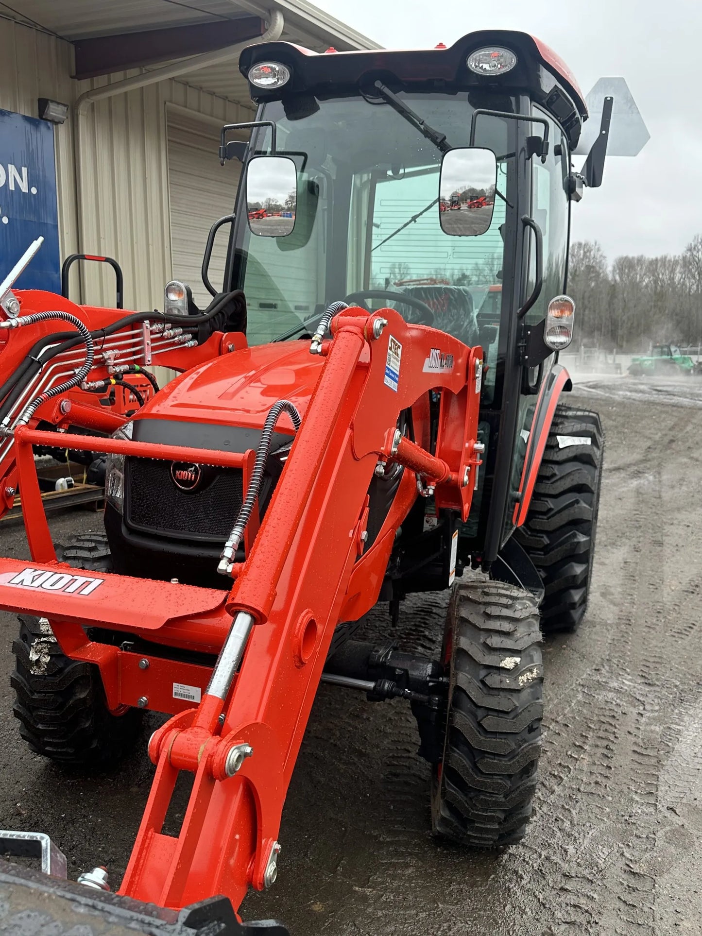 KIOTI | Hydrostatic Cab Tractor with Loader | CK4020SE | 54.5" Width | 39.6 HP | For Compact Agricultural and Landscaping Tasks