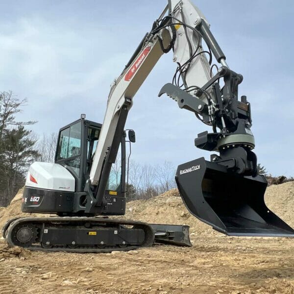 RAGNARTECH TILT ROTATOR SERIES | TR-04, TR-06 & TR-08 MODEL | WITH DIGGING & GRADING BUCKETS | FOR KUBOTA & BOBCAT EXCAVATORS