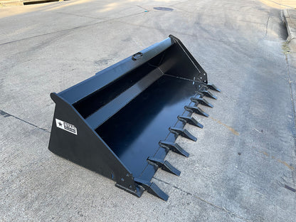 Star Industries Extreme Duty Skid Steer Buckets w/ Teeth | XD-T Series | Width 72" - 96" | 20–40 GPM | For Skid Steers