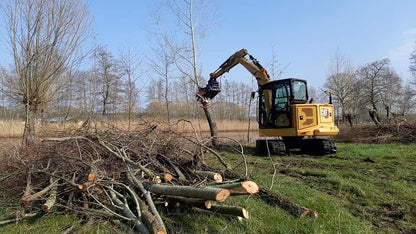 MDE Machinery | Tree Shear With Buncher | Model Koala 150T To Koala 550T | Cutting Capacity 6" To 21.5" Inches | Machine Size 1.5-40 Ton | For Excavator