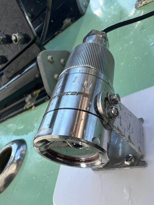 Reef Scope Transom Mount Underwater Camera | Rover T1 | 120° Wide Angle | 2MP Sony | IP68 Waterproof | 13ft Cable | For Boats & Marine Use