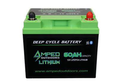 Amped Outdoors Lithium Battery (LiFePO4) | Nominal Voltage 12V | Nominal Capacity 60AH