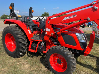 Kioti RX6620PB Shuttle Shift Tractor | 66 HP Gross Power Diesel Engine | 71" Width |Synchro Shuttle Transmission & Climate-Controlled Cab