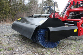 Bercomac Rotary Broom With "Skid Steer" Style Attach | Width 66" | 11-14 HP | For Tractors