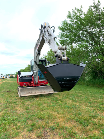 Mongo Attachments V Bucket | Model MVB‑8 | Trench Width 12.5″ | Top Width 63″ | High‑Durability Trenching Attachment | 6–9 Ton | For Excavators