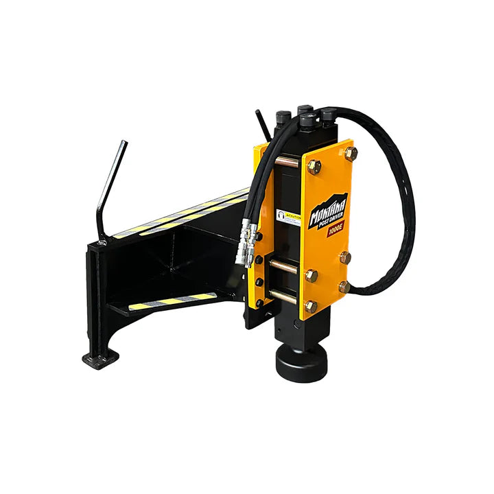 Montana | Post Driver | Models 400E, 750R, 1000E, 1500E | Height 41", 48" & 61" | Width 50" | Hydraulic Flow 7–27 GPM | For Skid Steers