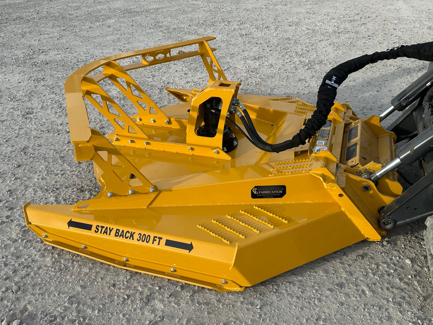 CL Fabrication Brush Cutter | Width 72"-84" inches | Oil Flow Range 25-40 GPM | For Skid Steer Loaders