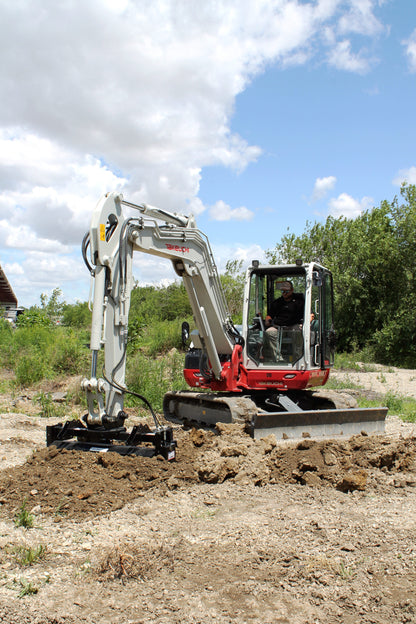 Mongo Attachments Soil Conditioner | Model MPRD148H | Size 48" Drum | 20 GPM | 3,000 PSI | 2.5–8 Ton | For Excavators