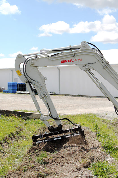 Mongo Attachments Soil Conditioner | Model MPRD148H | Size 48" Drum | 20 GPM | 3,000 PSI | 2.5–8 Ton | For Excavators