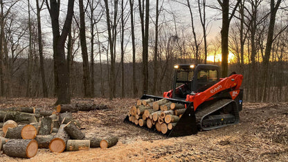 Top Dog Attachments XL Firewood Bucket | Width 75"-90" | Built From: Heavy-Duty GR50 Steel | Ideal for Firewood Handling & Debris Filtering | For Skid Steer