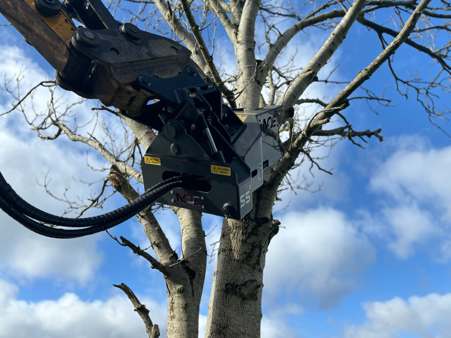 MDE Machinery | Tree Shear With Buncher | Model Koala 150T To Koala 550T | Cutting Capacity 6" To 21.5" Inches | Machine Size 1.5-40 Ton | For Excavator