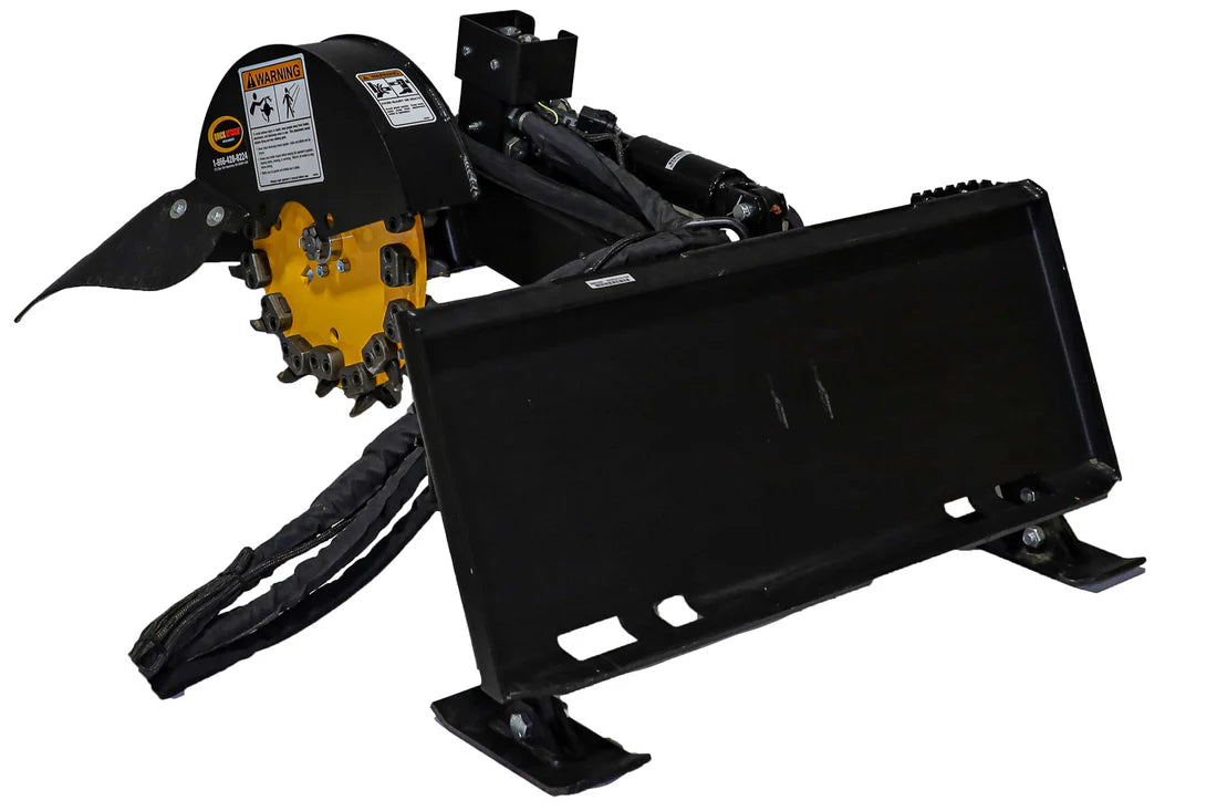 Erskine Stump Grinder | Hydraulic 15-42 GPM | With Replacement Green Teeth | For Skid Steer