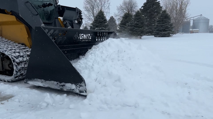 Ignite Attachments Light Material Snow Bucket | Width 94" | Capacity 49.4 Cu. Ft. | Hydraulic Flow Range 13–25 GPM | For Skid Steers
