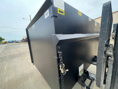 Star Industries Heavy Duty Trash Hopper | Models 1425 & 1430 | Volume 3.7 To 5.0 Cu. Yd. | Capacity 5,000 lb | For Forklift