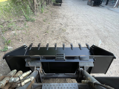 Star Industries HD Low Profile Dirt Buckets w/ Teeth | LP22A-T Series | Width 60" - 84" | 15–40 GPM | For Skid Steers