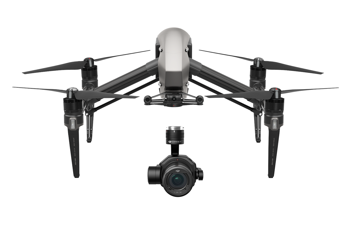 DJI INSPIRE 2 ADVANCED COMBO WITH ZENMUSE X7, APPLE PRORES, CINEMADNG LICENSES