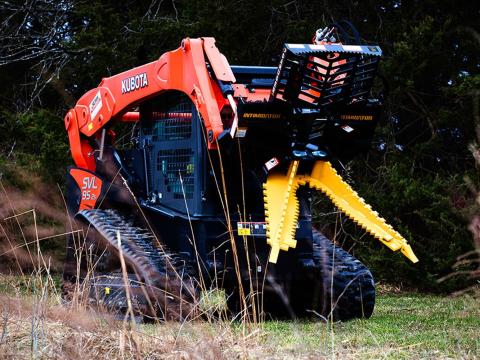 Danuser Intimidator Tree Puller | Width 46" inches | Oil Flow Range 30 GPM | For Skid Steers