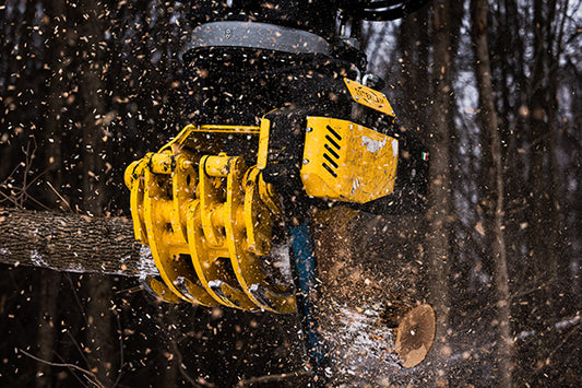 Interlam Forestry Cutters Grapple Saw Fixed Rotator | IT Series  | Cutting Diameter 18"-34" | Machine Size 3-30 Tons | For Excavators