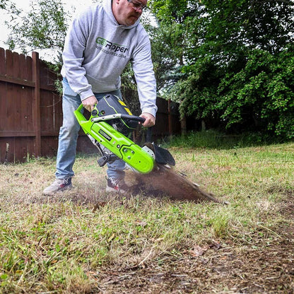 Mini Trencher GeoRipper®20 Portable Handheld Trencher | Model GR520 | 20" Depth | 4.7 HP | 2" Trenching Width