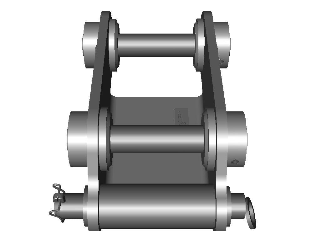 Werk-Brau Kubota Style Quick Coupler |  2–8 Tons | For Mini Excavators & Backhoes