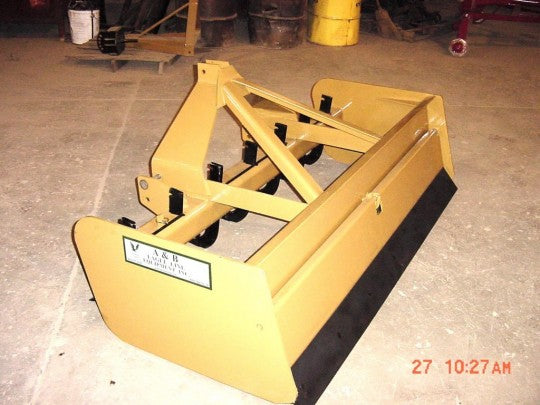 A & B Eagleline Equipment 6-1/2' to 8' 3 Pt. HD Box Scraper W/Floating Rear Moldboard 7-9 Shanks | 50-65 HP | For Tractor