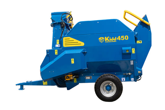 Kidd Bale Shredder | Model 450 & 450TC | Width 7' 4" | High-Capacity Fan & Adjustable Chute | 15 To 20 GPM | 80 To 120 HP | For Tractor & Loaders
