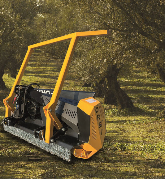 Orsi Forestry Mulcher (Tree & Shrubs) | Model SSF-150 | Standard & Carbide Teeth | Mulching Capacity 9" inches | Hydraulic Flow 30–40 GPM | For Skid Steers