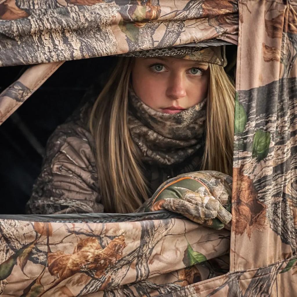 Millennium Treestands Antler Shak 30/30 Ground Blind | Model GB-030-30 | Size 58" x 58" x 70" | 3-Person Hunting Blind