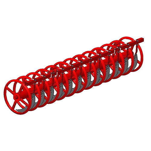 TOSCANO | Heavy Type Folding Spring Cultivator | Model 4000, 5000, 6000 & 7000 | Work Width 13.29 to 22.14 Feet | HorsePower 100-300 HP | For Tractor