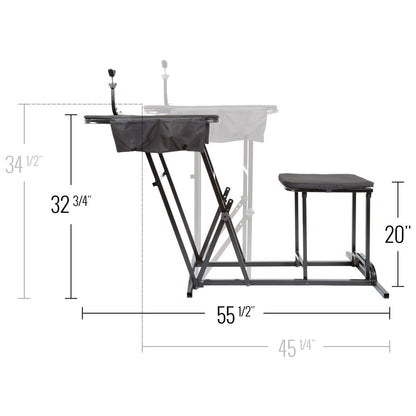 KShot Portable Shooting Bench W/ Gun Rest | Model CL-KS-SBP | Width 36" | For Hunting, Range & Outdoor Shooting