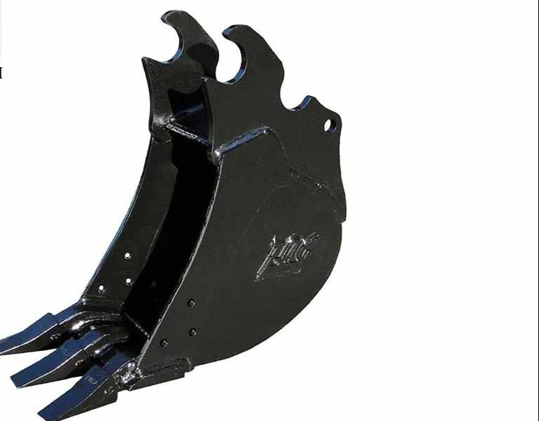 TAG Dirt Bucket | Compact Heavy Duty | 8"–36" Width | Pin-On & Kubota OEM Mounts | Bucket Weight 80–180 lbs | 1–2 Ton | For Mini Excavators