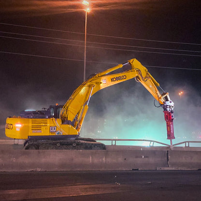Connect Work Tools Hydraulic Breakers | Model CH Series (CH120 To CH205) | Diameter 3.35" To 7.87" | 8 To 50+ Tons | For Excavator