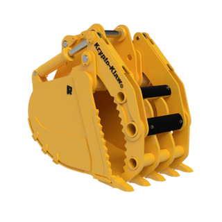 Rockland Krypto Klaw Bucket | Machine Weight 15,001 To 160,000 lbs | Bucket Width 30" To 78" Inches | Throat Opening 64" To 115" Inches | For Excavators