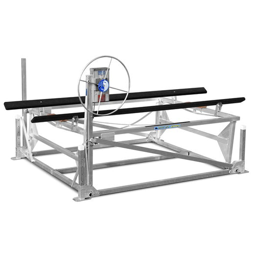 Boat Lift Distributors 4800 LB Capacity Hewitt Cantilever Lift 114″X 127″ | 110 Volt, 12 Volt