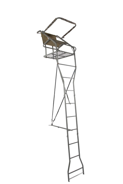 Millennium Treestands L325 Ladder Stand | Model L-325-SL | 18 ft Tall | 300 lb Capacity | Wide Platform