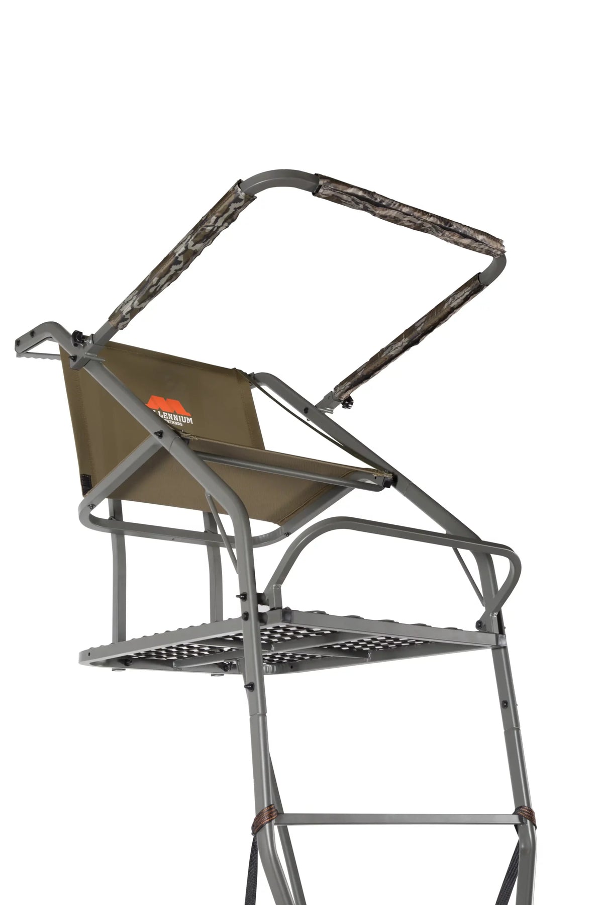Millennium Treestands L325 Ladder Stand | Model L-325-SL | 18 ft Tall | 300 lb Capacity | Wide Platform